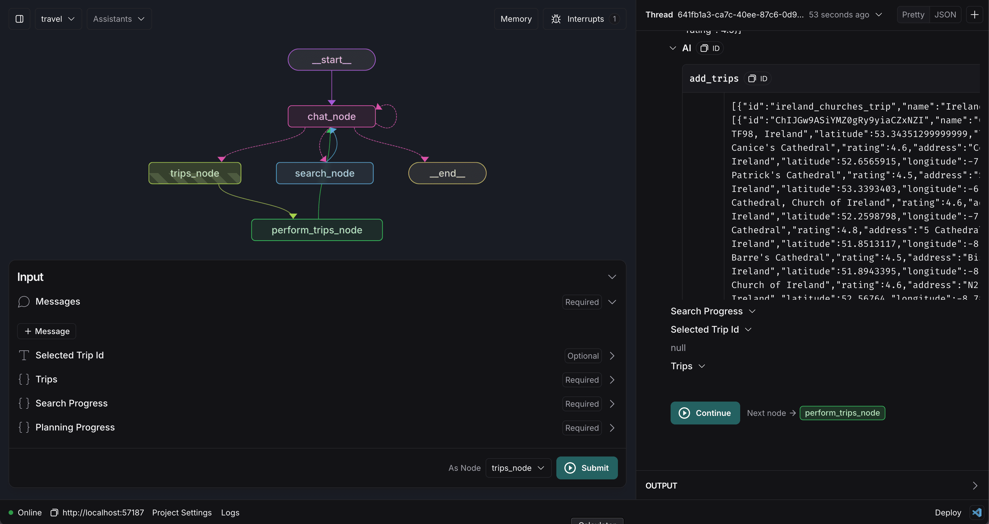 LangGraph Studio Progress